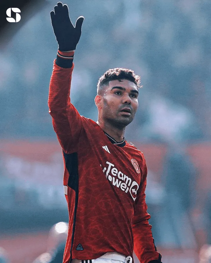 开云体育-卡塞米罗在加盟曼联后，英超场均7.1次赢得对抗+4次抢断