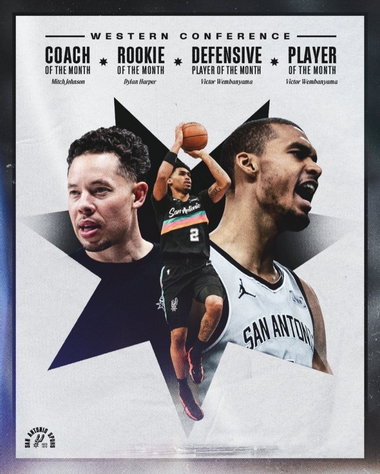 kaiyun-马刺横扫月最佳所有荣誉！文班亚马：这太棒了 让我们继续前进！